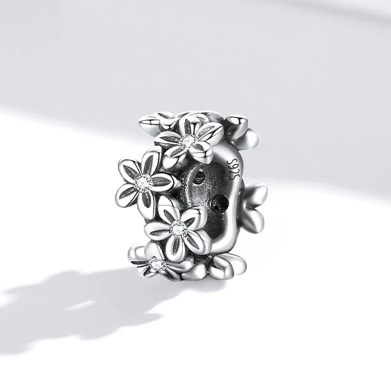 (kép) PANDORA típusú Retro virágok Charm - SCC1938 - Megtekintés 2