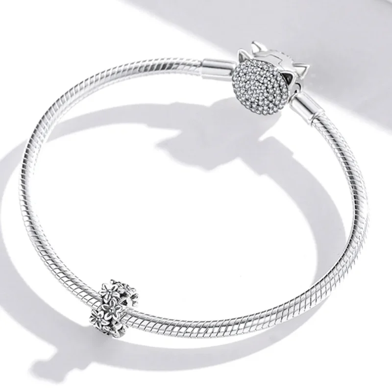 (kép) PANDORA típusú Retro virágok Charm - SCC1938 - Megtekintés 3