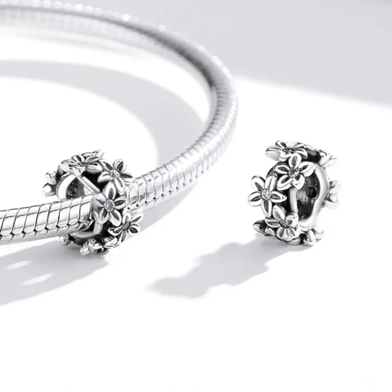 (kép) PANDORA típusú Retro virágok Charm - SCC1938 - Megtekintés 4