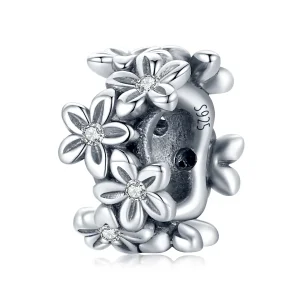 (kép) PANDORA típusú Retro virágok Charm - SCC1938