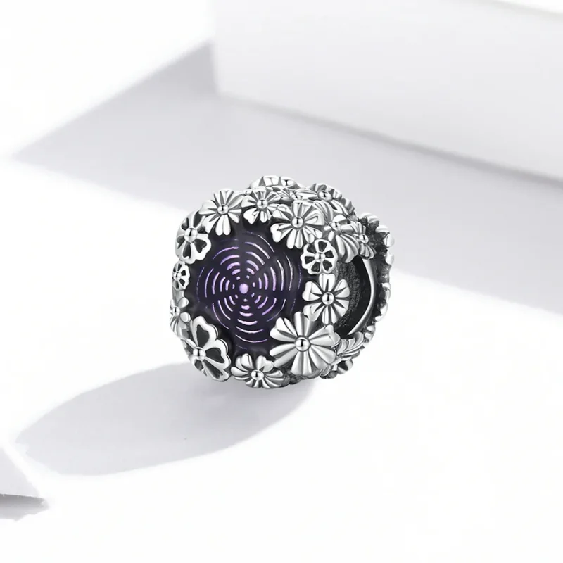 (kép) PANDORA típusú Retro virágok Charm - SCC2096 - Megtekintés 2