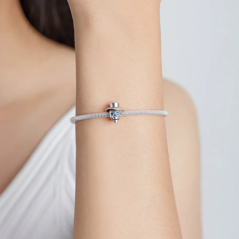 (kép) PANDORA típusú Úriember koponya Charm - BSC525 - Megtekintés 5