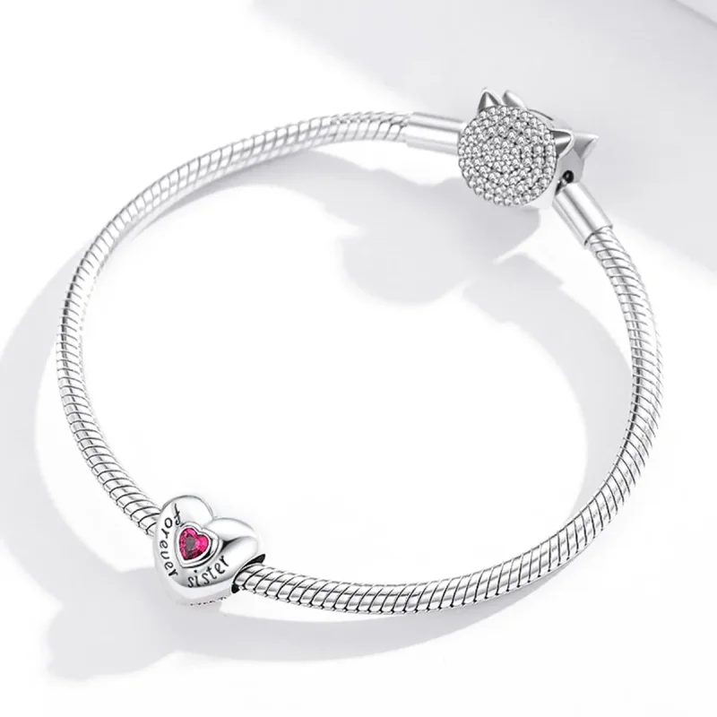 (kép) PANDORA típusú örök szerelem charm - SCC1835 - Megtekintés 3