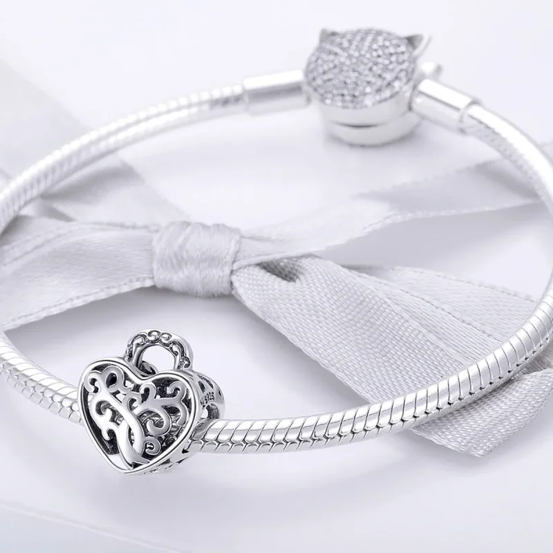 (kép) PANDORA típusú Örök zár Charm - SCC726 - Megtekintés 3