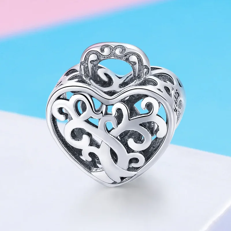 (kép) PANDORA típusú Örök zár Charm - SCC726 - Megtekintés 4