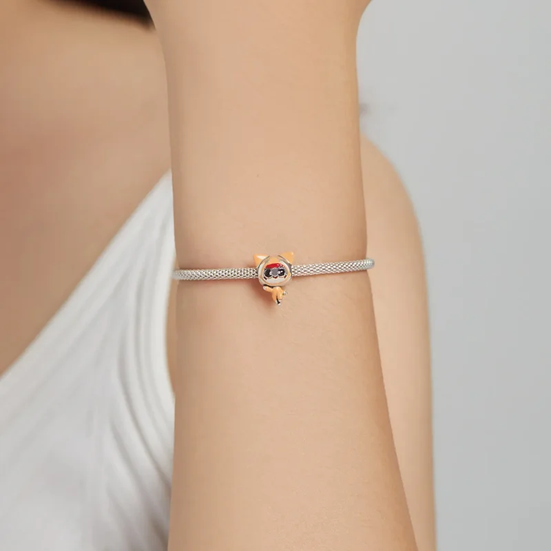 (kép) PANDORA típusú Űrmacska baba Charm - SCC1941 - Megtekintés 5