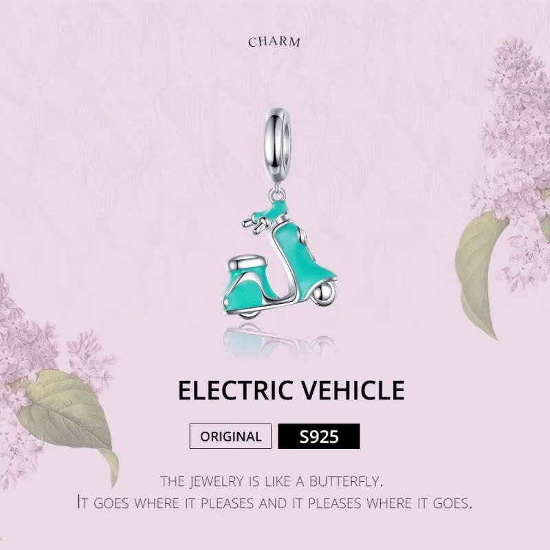 (kép) PANDORA típusú robogó függő charm - SCC1201 - Megtekintés 2