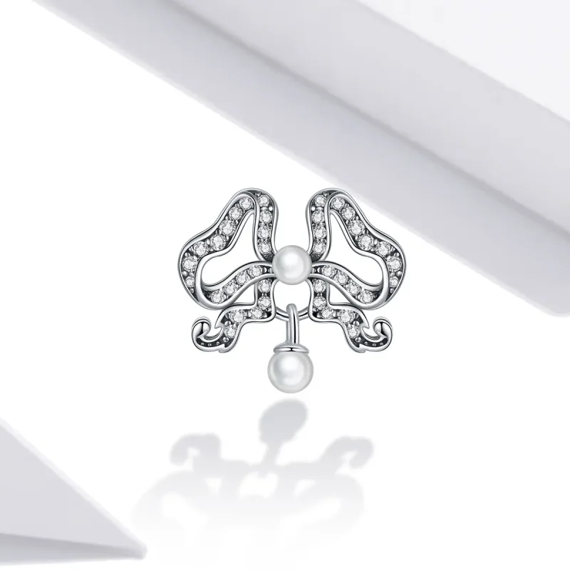 (kép) PANDORA típusú Romantikus Bowtie Charm - SCC1785 - Megtekintés 2