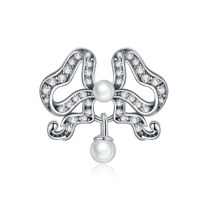 (kép) PANDORA típusú Romantikus Bowtie Charm - SCC1785