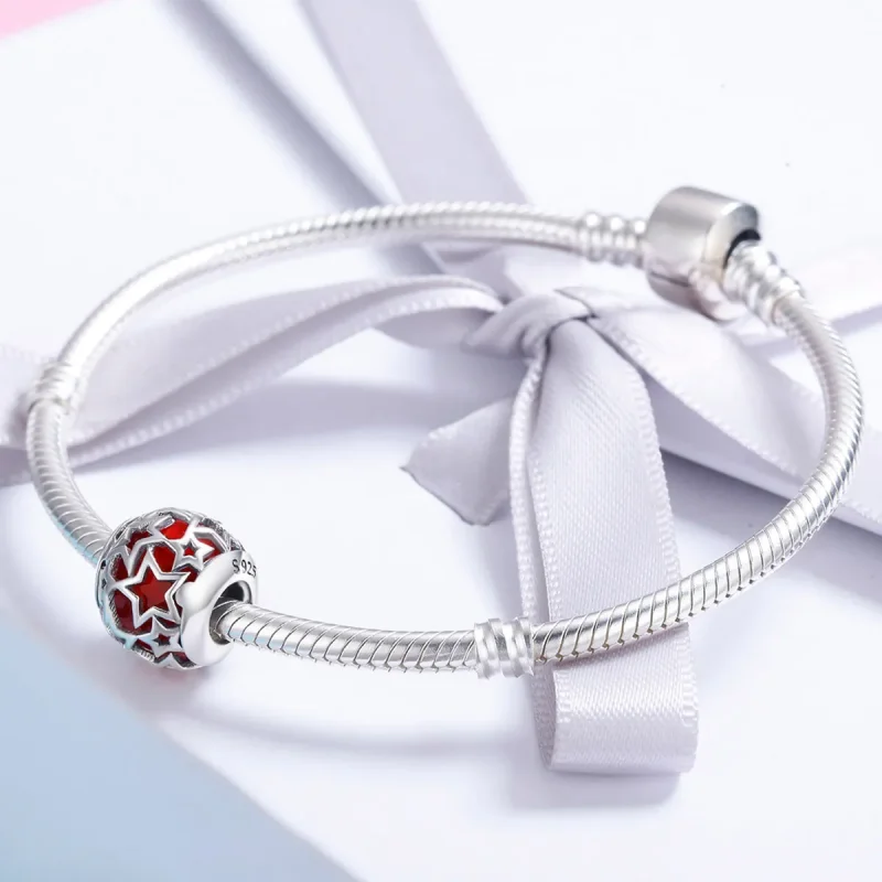 (kép) PANDORA típusú romantikus csillagok charm - SCC509 - Megtekintés 4