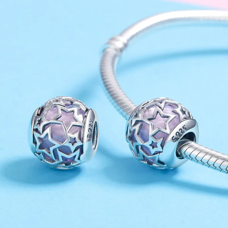 (kép) PANDORA típusú romantikus csillagok charm - SCC510 - Megtekintés 5