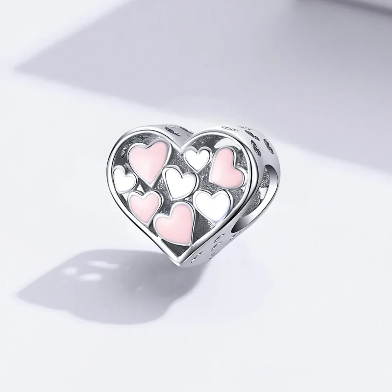 (kép) PANDORA típusú romantikus szív charm - SCC1423 - Megtekintés 2