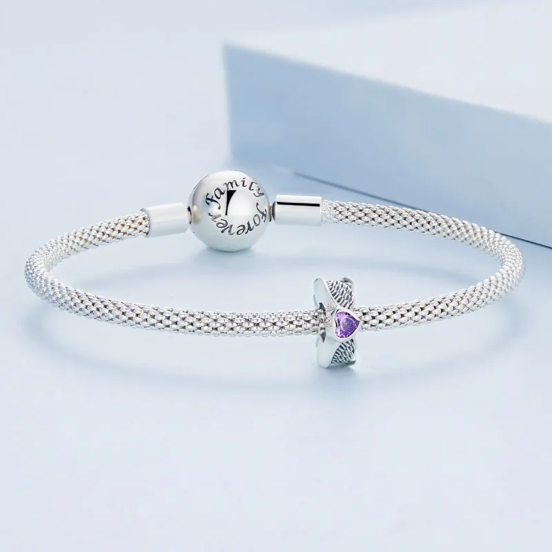 (kép) PANDORA típusú Őrző szív spacer charm - BSC677 - Megtekintés 5