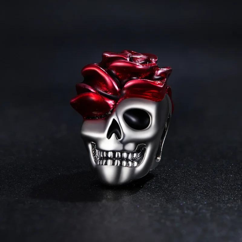 (kép) PANDORA típusú Rózsa koponya Charm - SCC2403 - Megtekintés 2