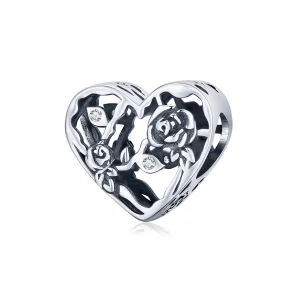(kép) PANDORA típusú Rózsa szerelem Charm - BSC475