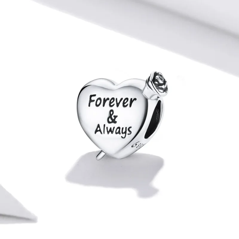 (kép) PANDORA típusú Rózsa szerelem Charm - BSC480 - Megtekintés 2