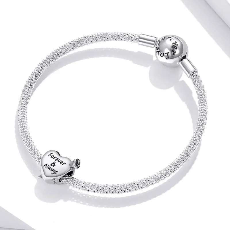 (kép) PANDORA típusú Rózsa szerelem Charm - BSC480 - Megtekintés 3