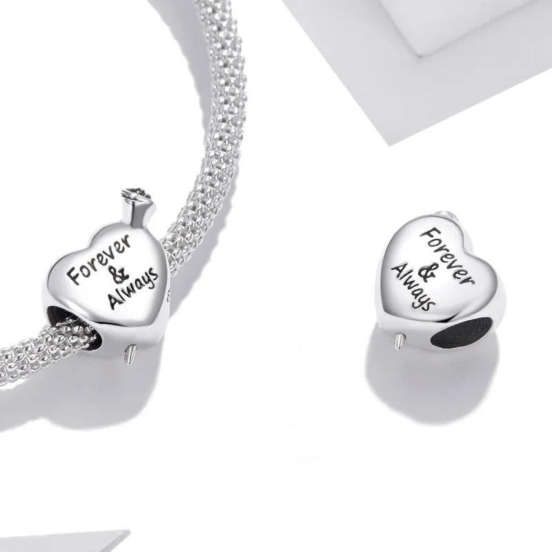 (kép) PANDORA típusú Rózsa szerelem Charm - BSC480 - Megtekintés 4