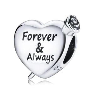 (kép) PANDORA típusú Rózsa szerelem Charm - BSC480