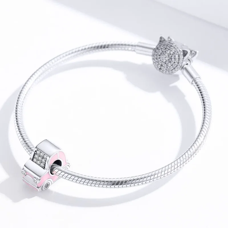 (kép) PANDORA típusú Rózsaszín autó Charm - SCC1380 - Megtekintés 4