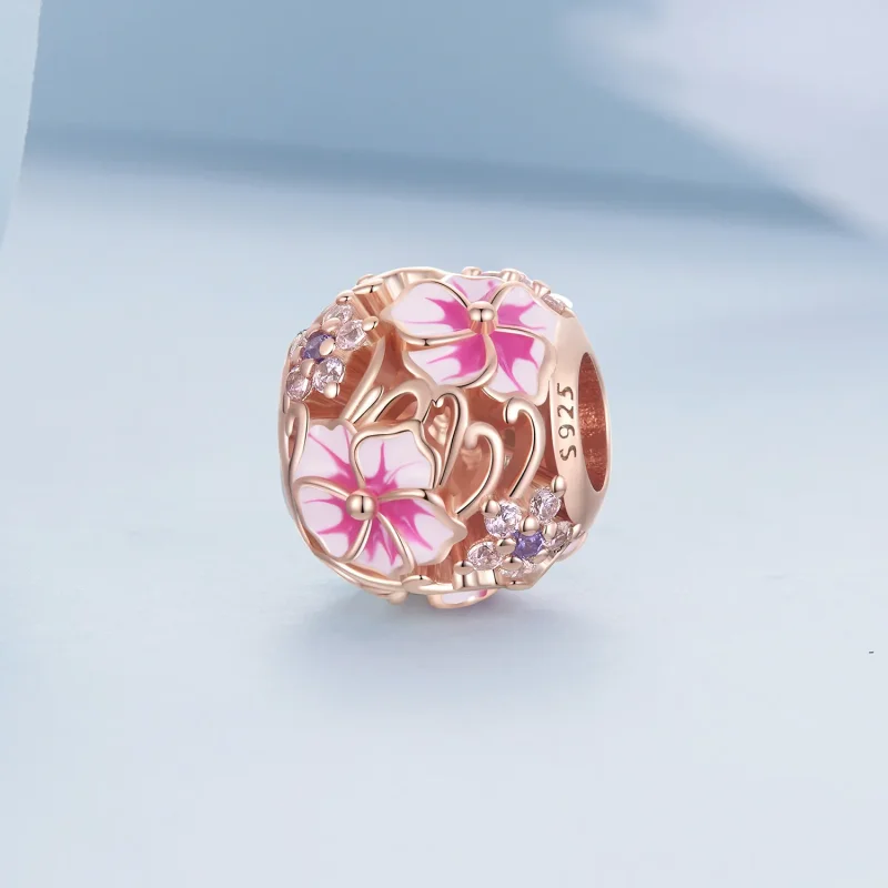 (kép) PANDORA típusú Rózsaszín Sakura Charm - BSC643 - Megtekintés 2