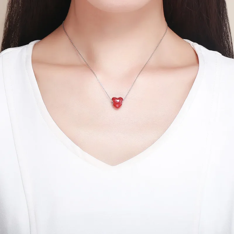 (kép) PANDORA típusú rózsaszív charm - SCC1064 - Megtekintés 5