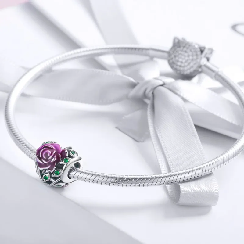 (kép) PANDORA típusú rózsaszív charm - SCC927 - Megtekintés 3