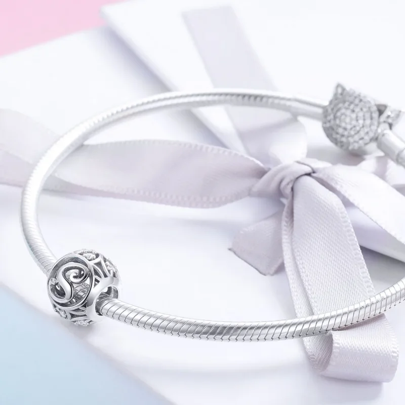 (kép) PANDORA típusú S-betű Charm - SCC738-S - Megtekintés 4