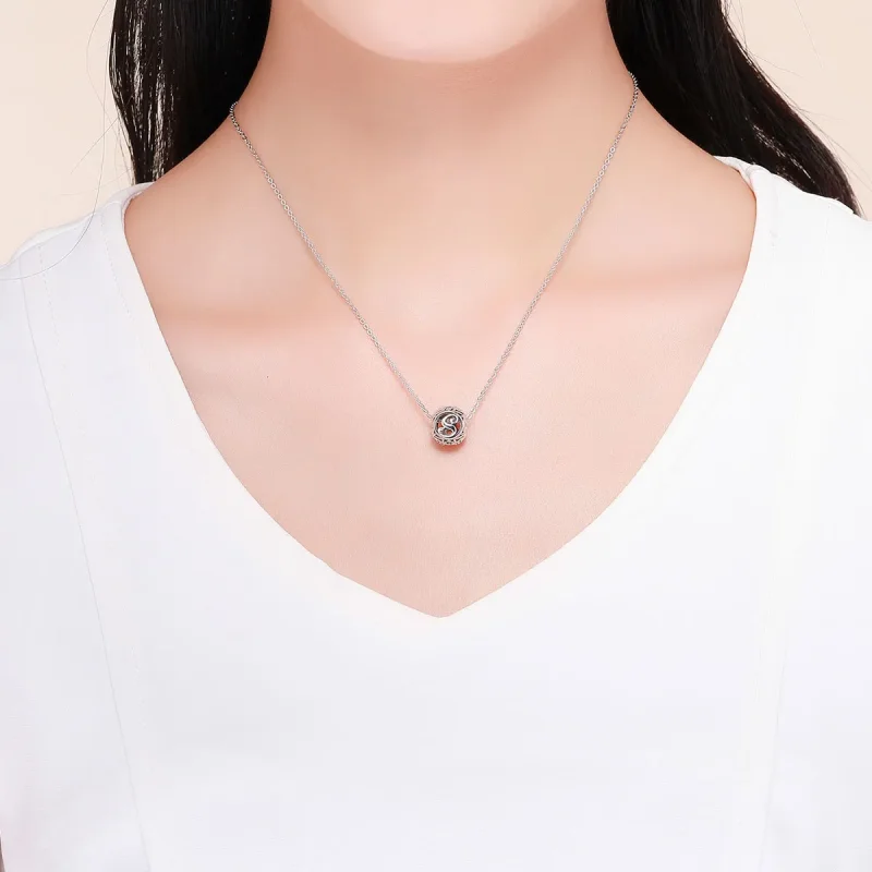 (kép) PANDORA típusú S-betű Charm - SCC738-S - Megtekintés 5