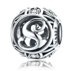 (kép) PANDORA típusú S-betű Charm - SCC738-S