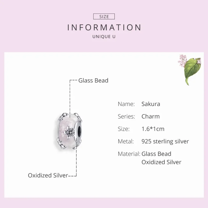 (kép) PANDORA típusú sakura charm - SCC1302 - Megtekintés 3
