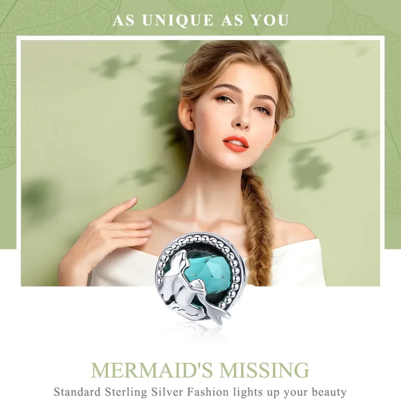 (kép) PANDORA típusú sellő kisasszony charm - SCC894 - Megtekintés 6