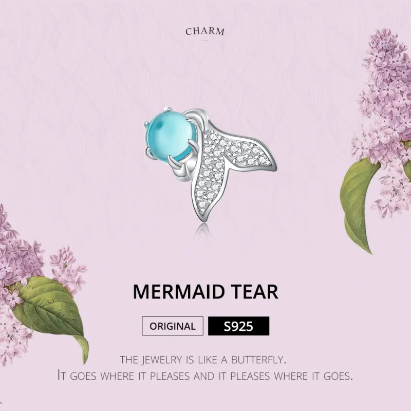 (kép) PANDORA típusú sellő könnyei charm - SCC1226 - Megtekintés 2