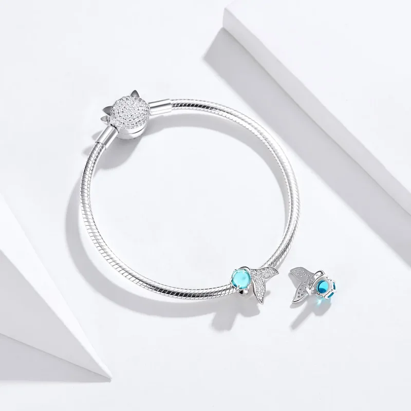 (kép) PANDORA típusú sellő könnyei charm - SCC1226 - Megtekintés 3