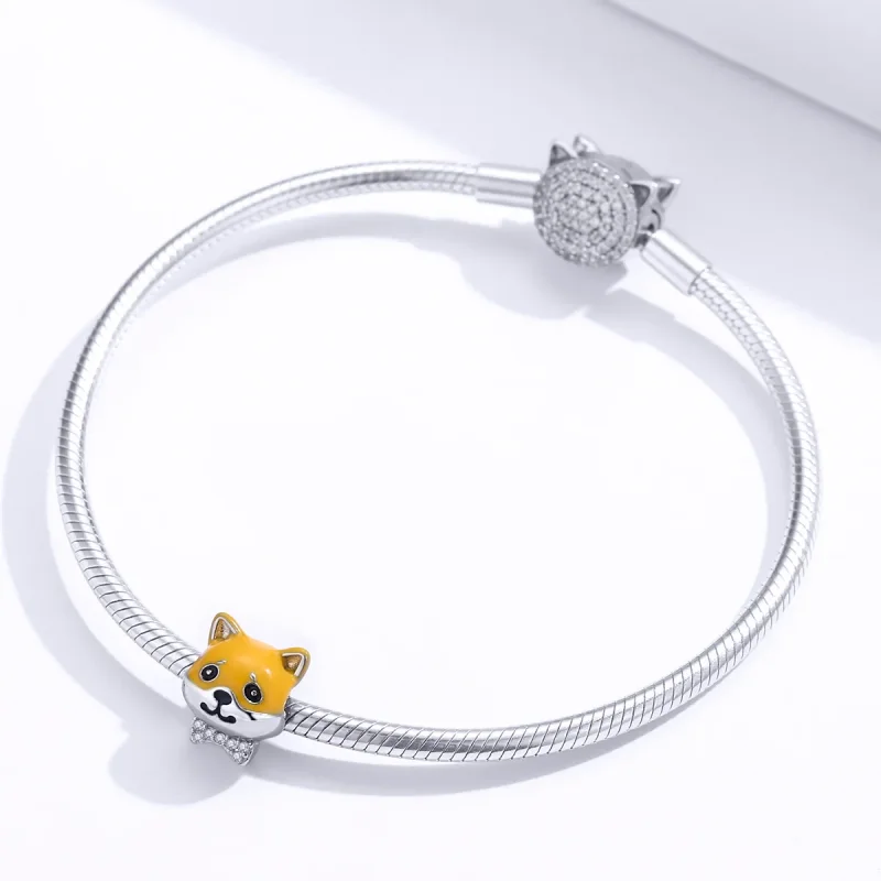 (kép) PANDORA típusú shiba inu charm - BSC188 - Megtekintés 4