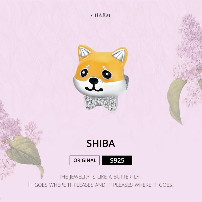 (kép) PANDORA típusú shiba inu charm - BSC188 - Megtekintés 6