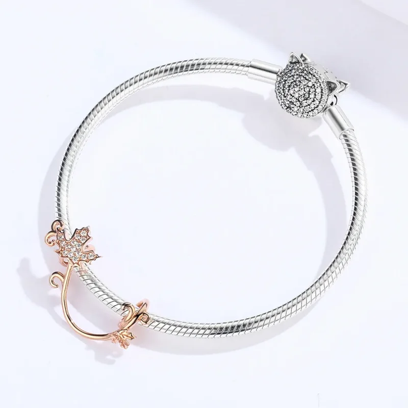 (kép) PANDORA típusú slient leaves charm - SCC1254 - Megtekintés 3