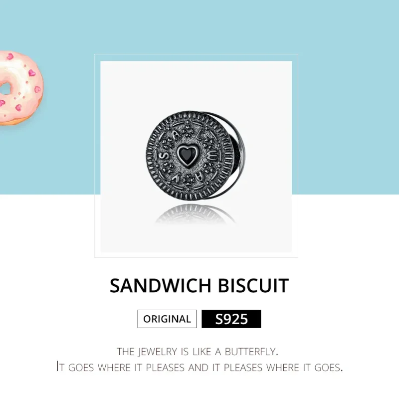 (kép) PANDORA típusú sndwich keksz charm - BSC352 - Megtekintés 6