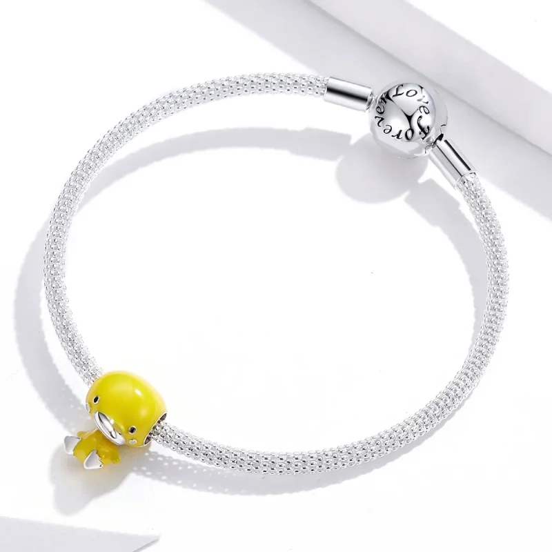 (kép) PANDORA típusú sárga kacsa charm - SCC1501 - Megtekintés 3