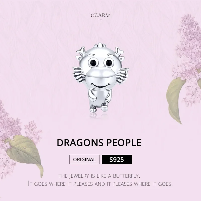 (kép) PANDORA típusú sárkány baba charm - SCC1489 - Megtekintés 6