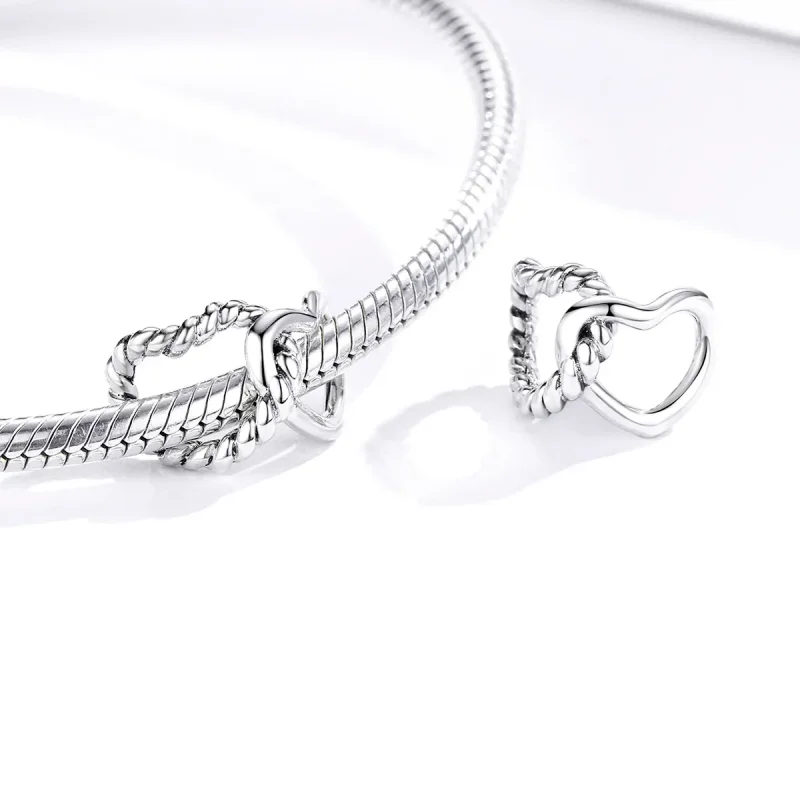 (kép) PANDORA típusú összefonódott szívek charm - SCC1563 - Megtekintés 4