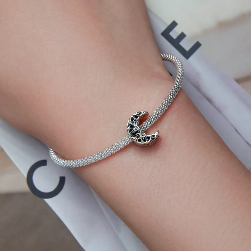 (kép) PANDORA típusú Sötét éjszakai hold Charm - SCC2370 - Megtekintés 6