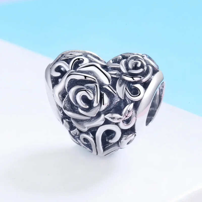 (kép) PANDORA típusú szelíd rózsa charm - SCC790 - Megtekintés 2