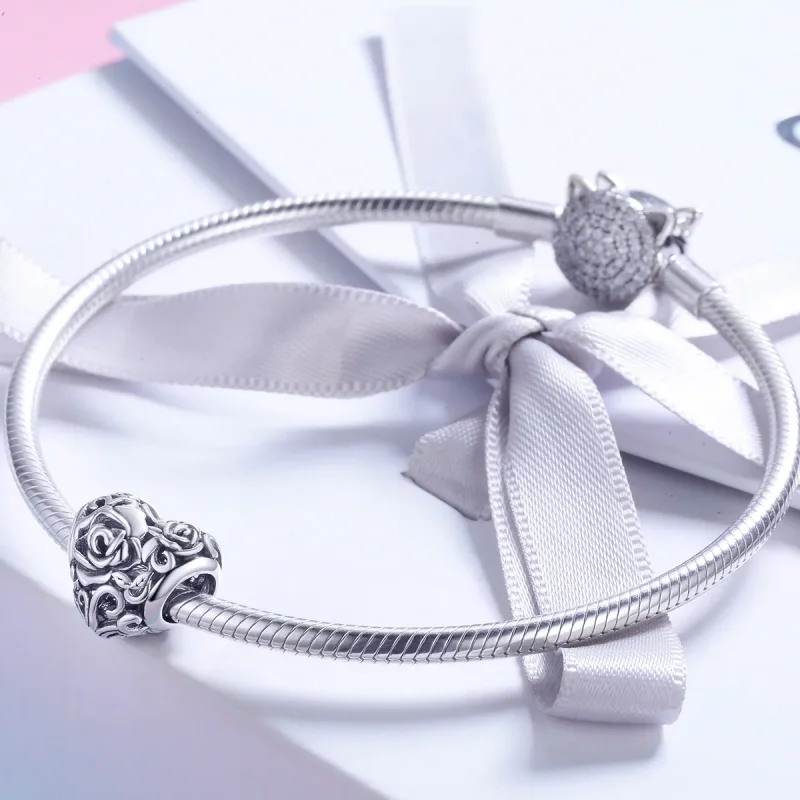 (kép) PANDORA típusú szelíd rózsa charm - SCC790 - Megtekintés 4