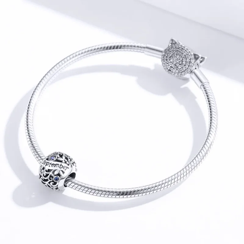 (kép) PANDORA típusú szeptember birthstone charm - SCC1385-9 - Megtekintés 3