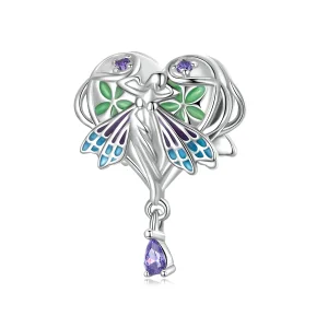 (kép) PANDORA típusú Szerelem angyal Charm - SCC2296