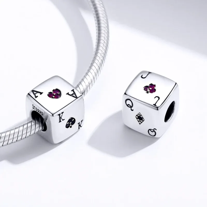 (kép) PANDORA típusú szerelem dobókocka charm - SCC1440 - Megtekintés 4