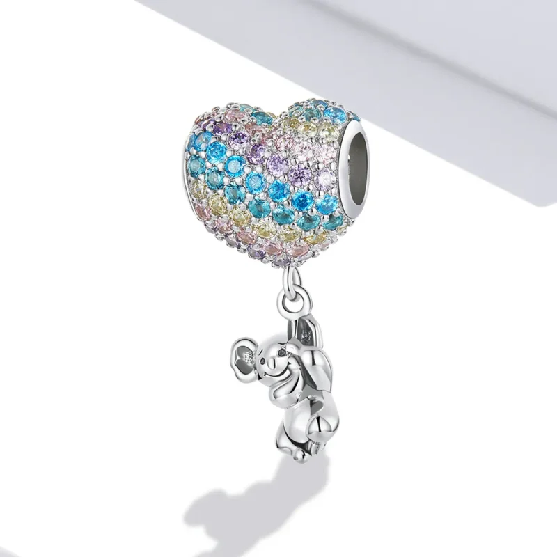 (kép) PANDORA típusú Szerelem Léggömb Koala Charm - SCC2116 - Megtekintés 2