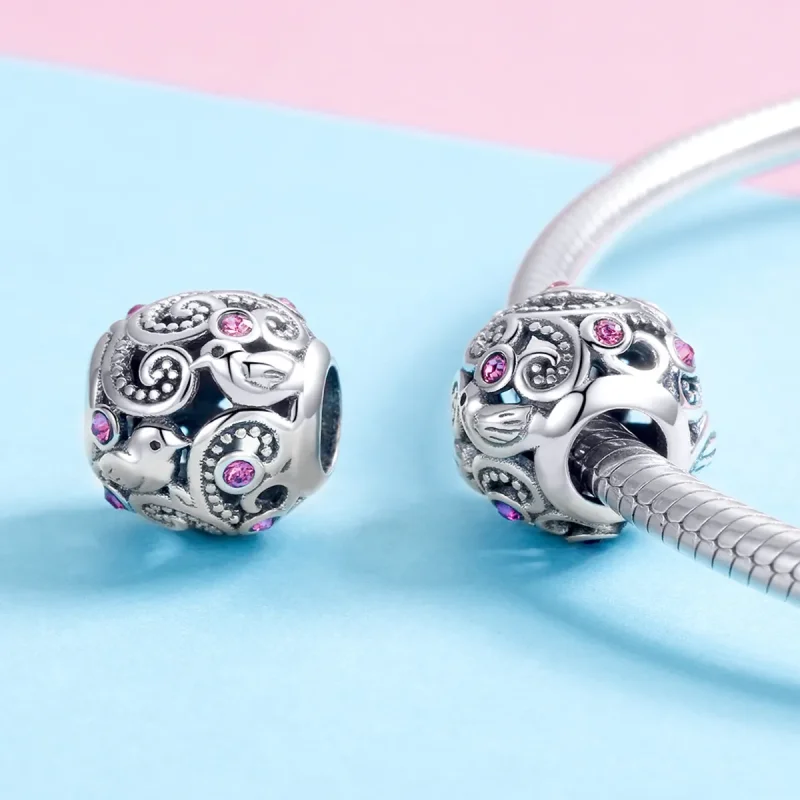 (kép) PANDORA típusú szerelem messenger charm - SCC1014 - Megtekintés 4