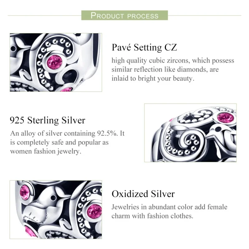 (kép) PANDORA típusú szerelem messenger charm - SCC1014 - Megtekintés 6